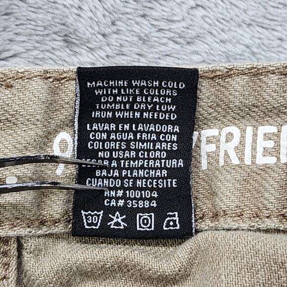 S.O.N.G. Jeans Women 5/27 Tan 90s Boyfriend Cargo Utility High Rise Straight Leg - Picture 8 of 14